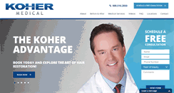 Desktop Screenshot of kohermedical.com