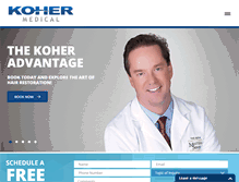 Tablet Screenshot of kohermedical.com